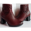 Skórzane botki tęgość G 1/2 obcas 7 cm